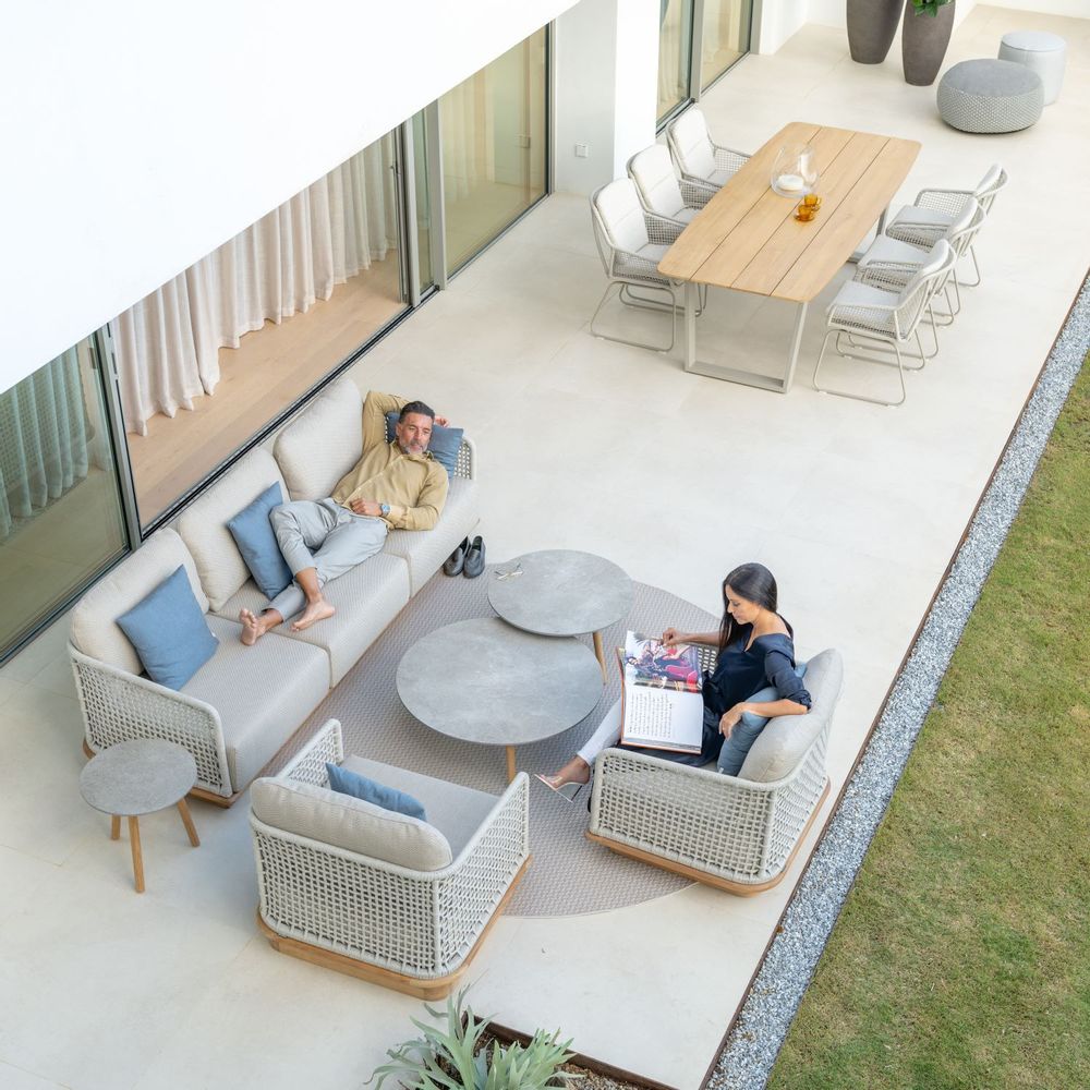 Sofas - Acri Teak sofa 1 seat - JATI & KEBON