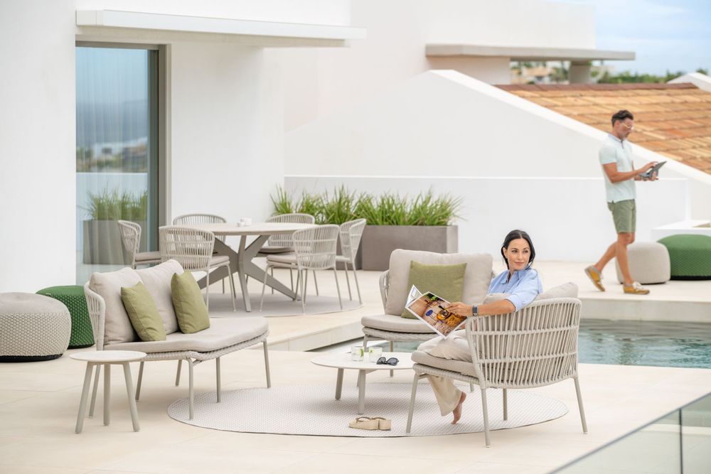 Lawn chairs - Lima Sofa 1 seat + highback - JATI & KEBON