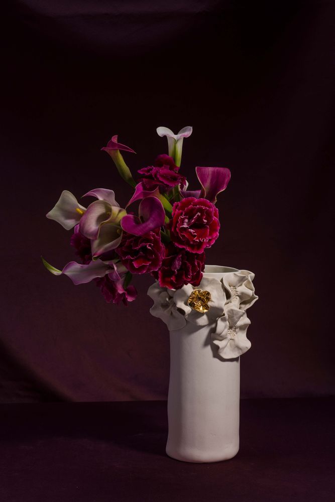 Vases - giverny sunset gold série - ATELIER LE MOTIF