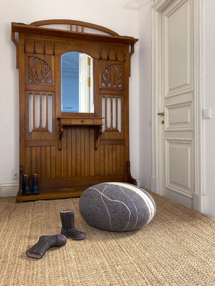 Design objects - Ottoman pouf wool furniture "BONGO" - KATSU STONES