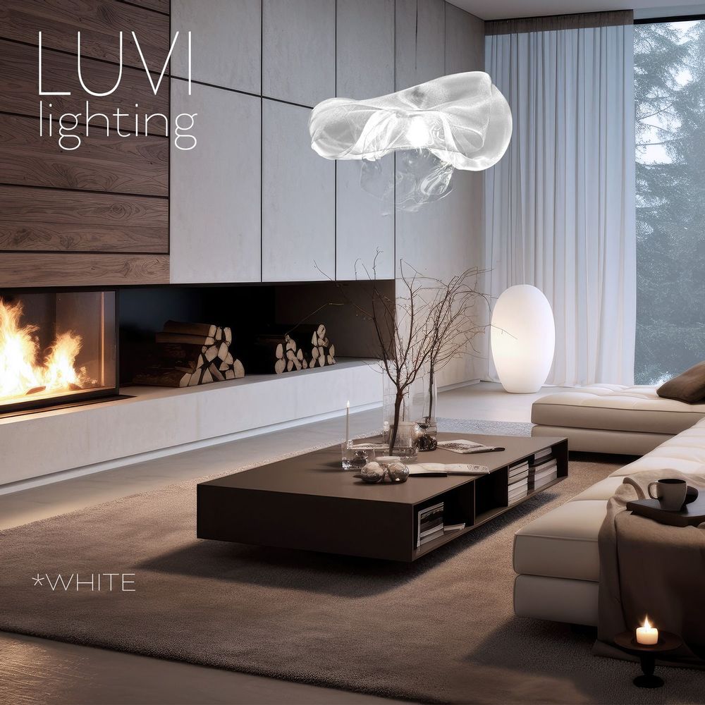 Suspensions - BALERINA Arabesque  CHANDELIER - Blanc - LUVI