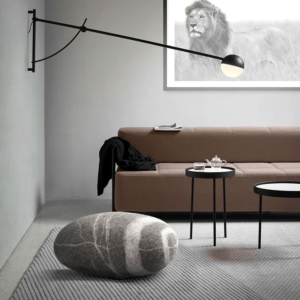 Cushions - Ottoman pouf wool furniture "Ringo" - KATSU STONES