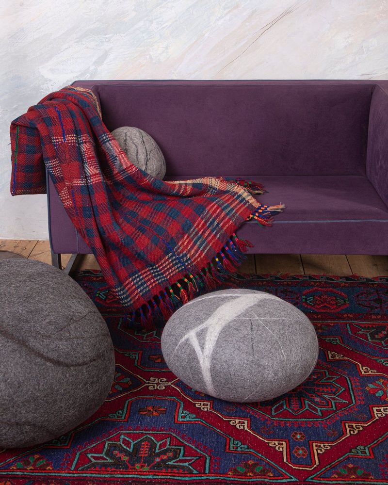 Objets design - Meuble pouf ottoman en laine "Haiku" - KATSU STONES