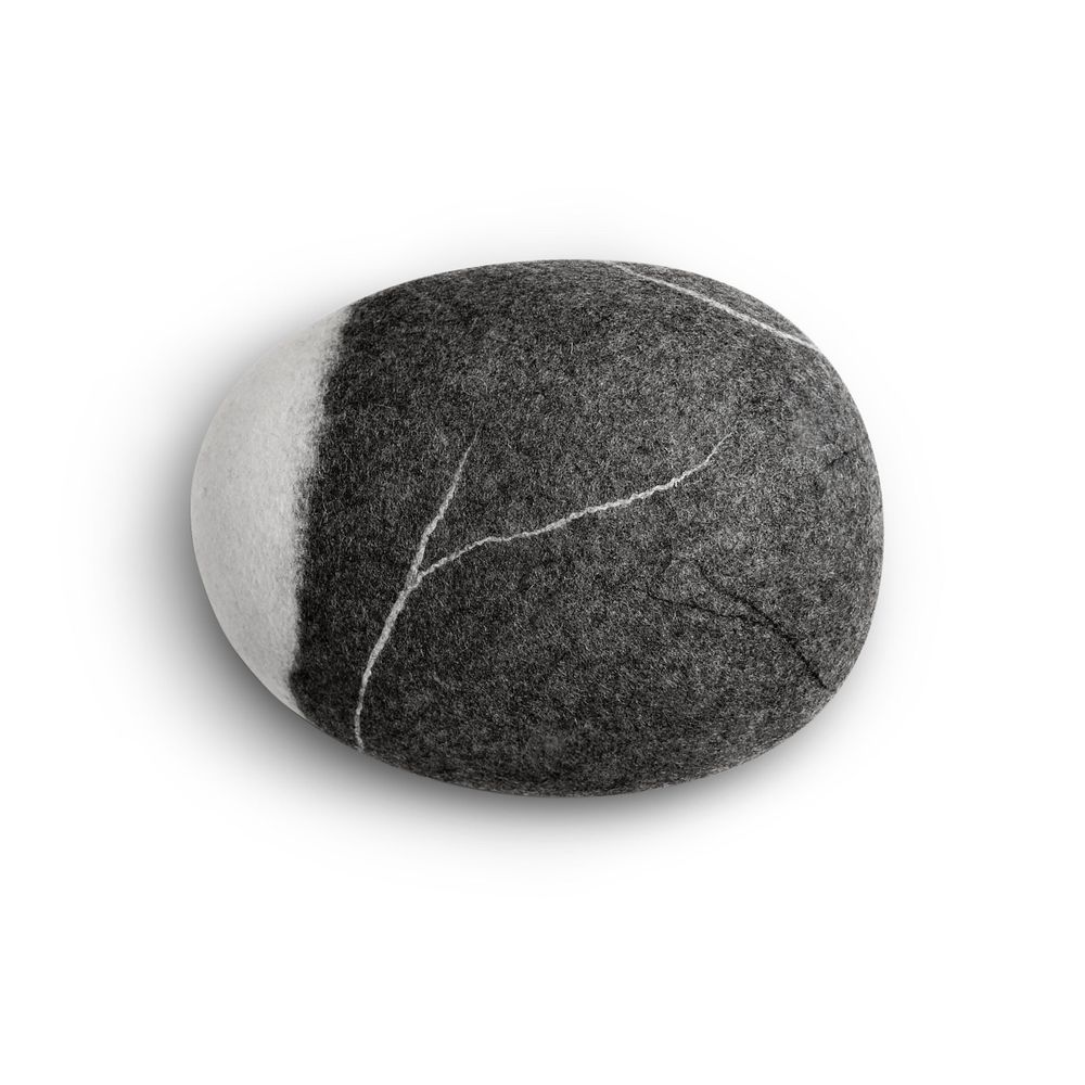Objets design - Meuble pouf ottoman en laine "Nez blanc" - KATSU STONES