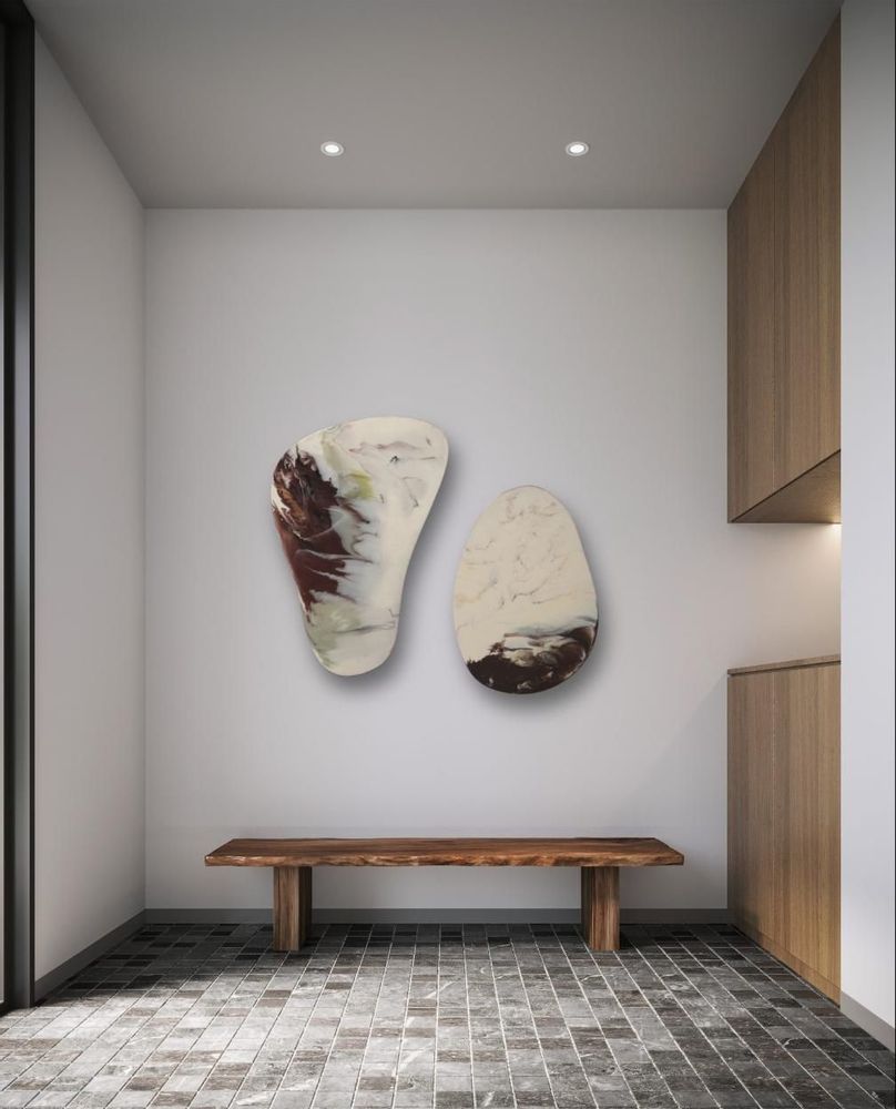 Other wall decoration - Set of Modern Art, Irregular, Resin Picture, Glossy - SI DECO