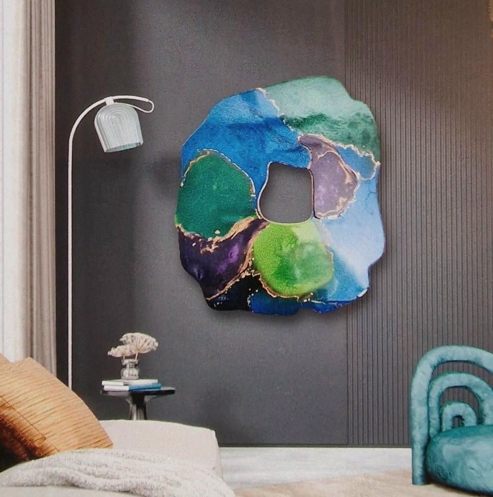 Other wall decoration - Modern Art Irregular Form Resin Picture, Glossy - SI DECO