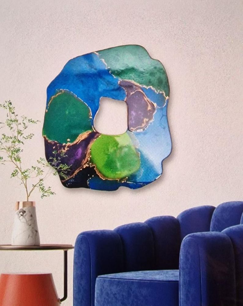 Other wall decoration - Modern Art Irregular Form Resin Picture, Glossy - SI DECO