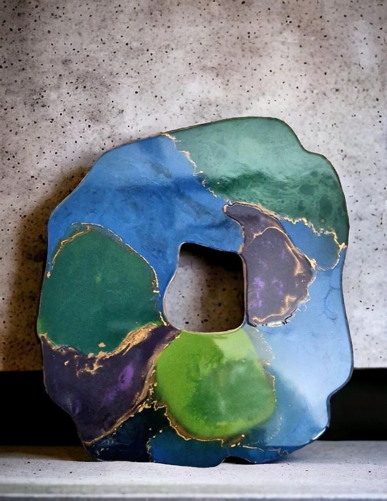 Other wall decoration - Modern Art Irregular Form Resin Picture, Glossy - SI DECO