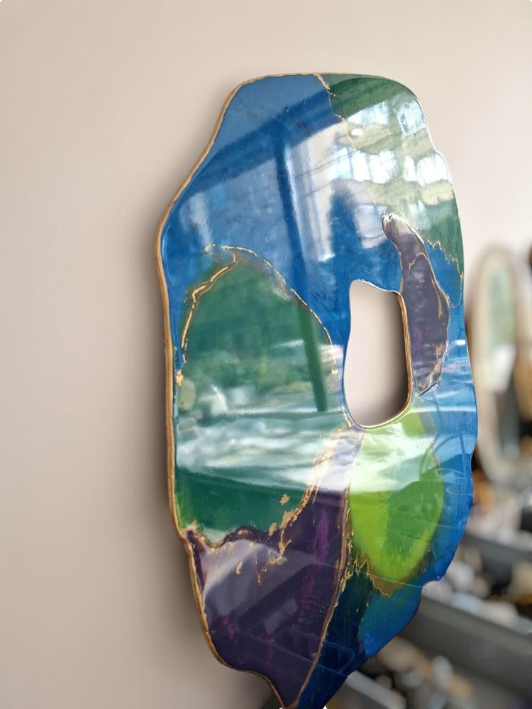 Other wall decoration - Modern Art Irregular Form Resin Picture, Glossy - SI DECO