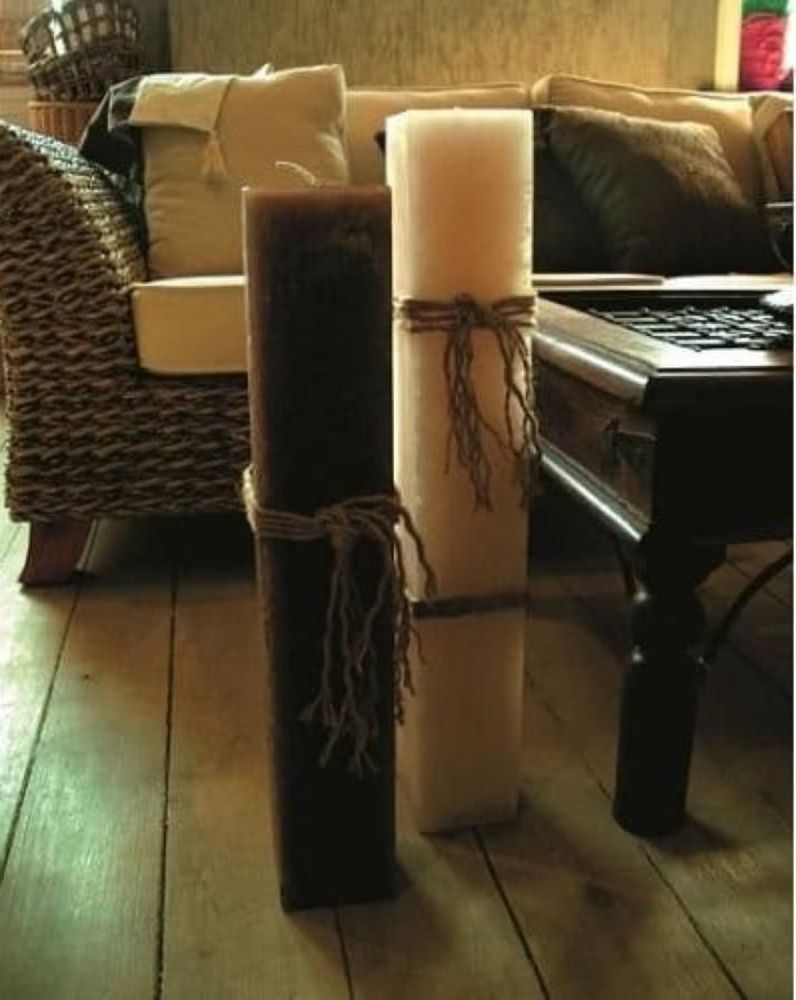 Objets de décoration - Ensemble de très grandes bougies parfumées, H 50 cm - SI DECO