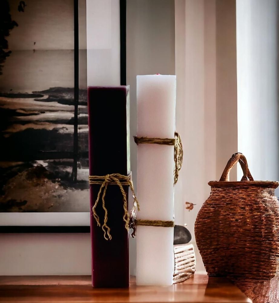 Objets de décoration - Ensemble de très grandes bougies parfumées, H 50 cm - SI DECO