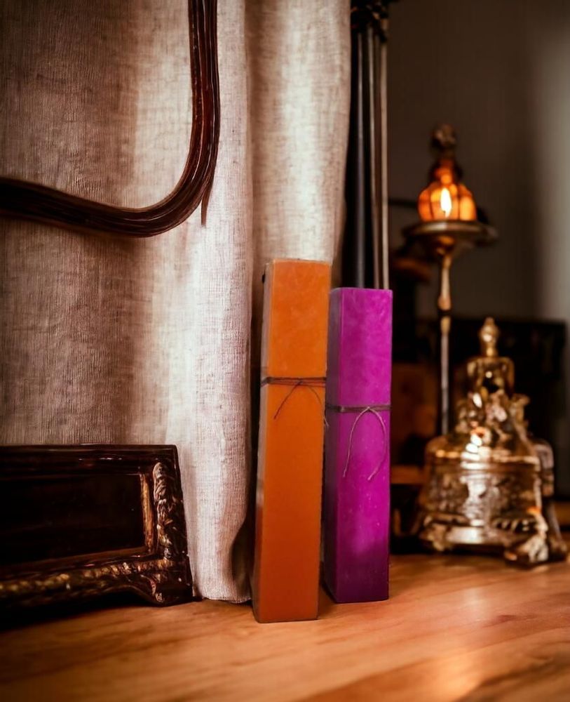Objets de décoration - Ensemble de très grandes bougies parfumées, H 50 cm - SI DECO