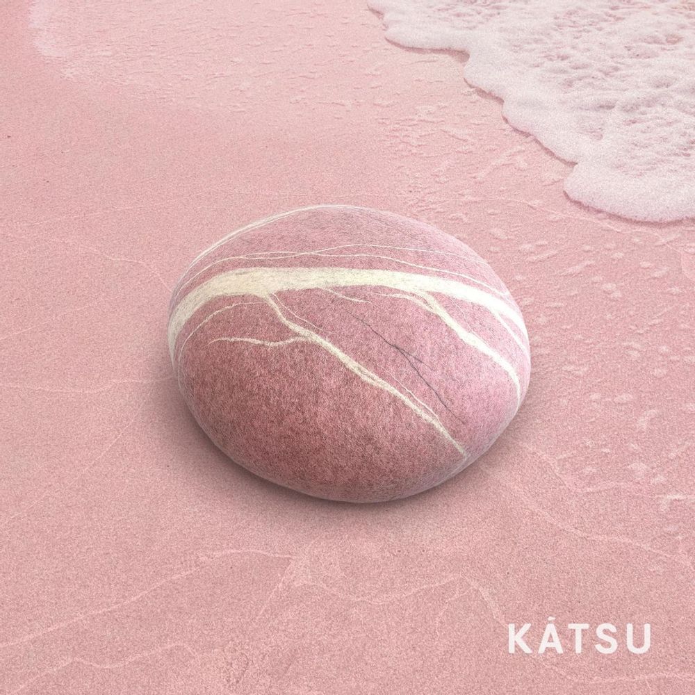 Design objects - Ottoman pouf wool furniture "Pink Dream" - KATSU STONES