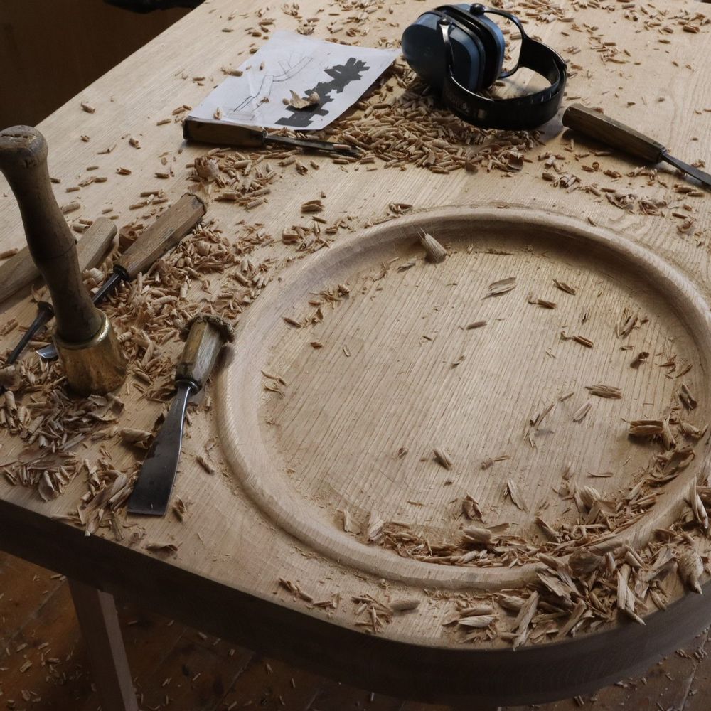 Unique pieces - Large rustic” coffee table. - THIERRY LAUDREN