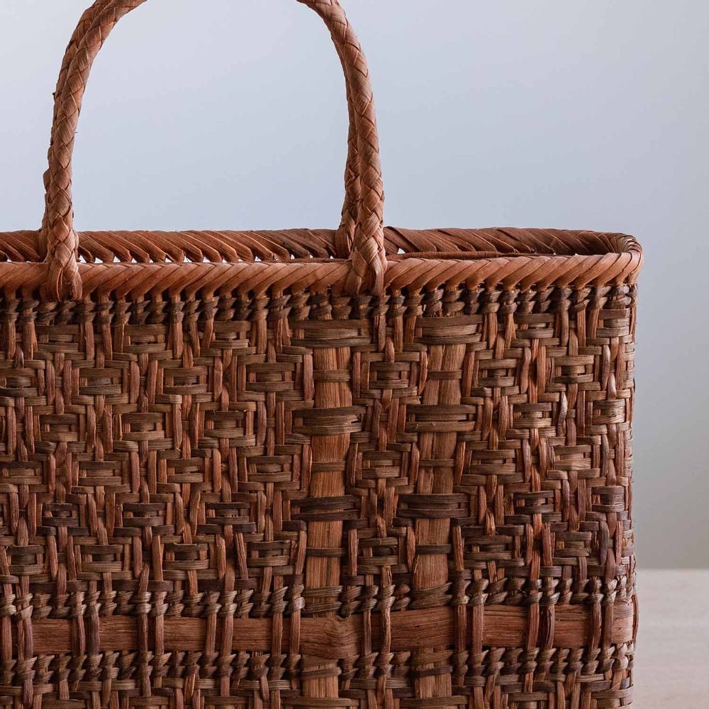 Bags and totes - Wild Grapevine Basket - Renzoku Masu Ajiro FutoHigo - - YAMA-BIKO