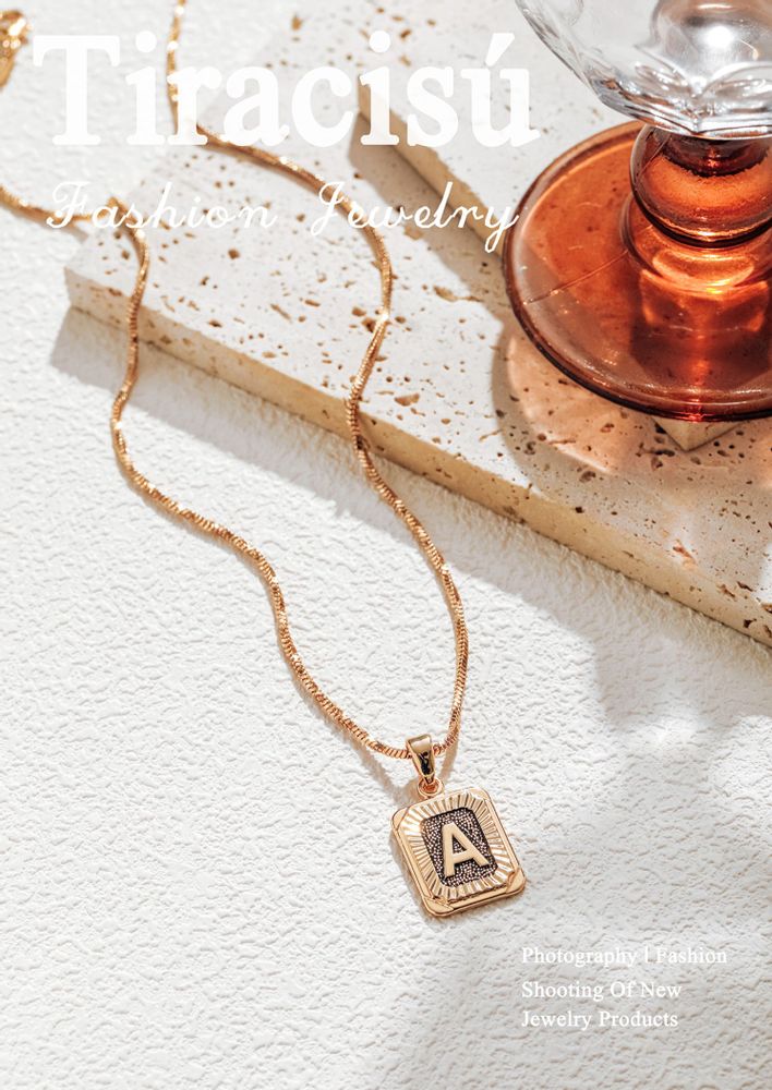 Bijoux - Collier Alphabets Élégants - TIRACISÚ