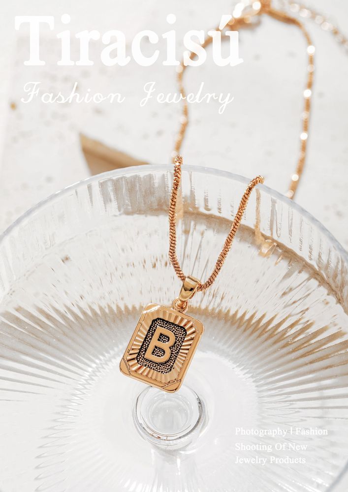 Bijoux - Collier Alphabets Élégants - TIRACISÚ