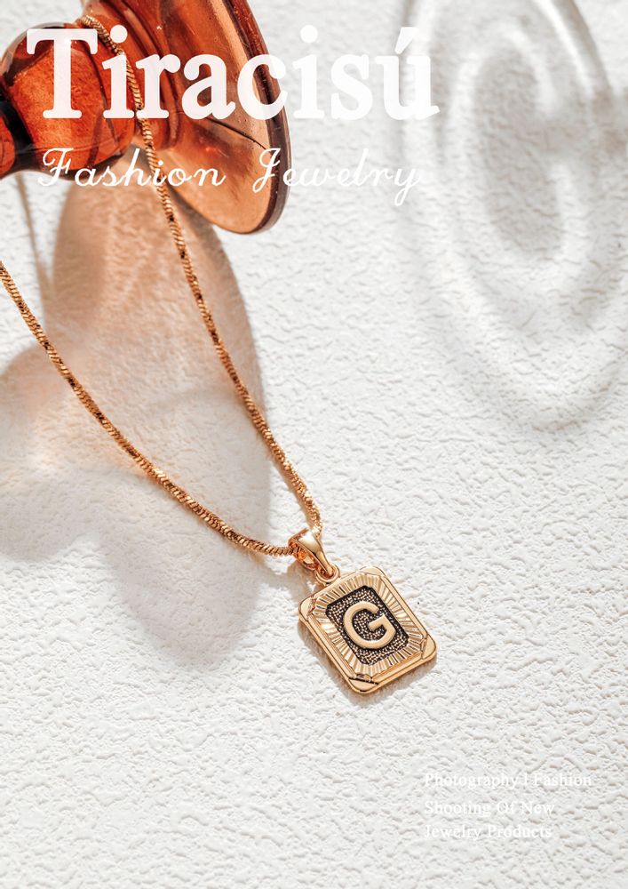Bijoux - Collier Alphabets Élégants - TIRACISÚ