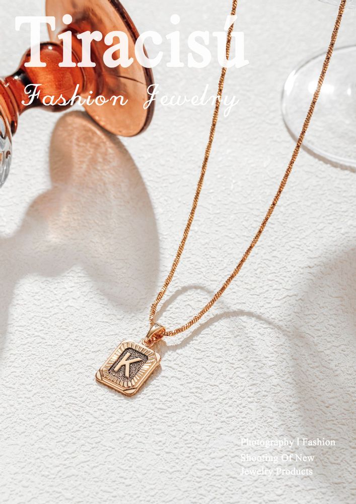 Bijoux - Collier Alphabets Élégants - TIRACISÚ