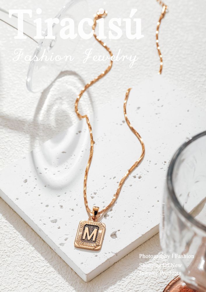 Bijoux - Collier Alphabets Élégants - TIRACISÚ