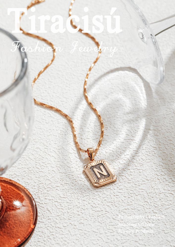Bijoux - Collier Alphabets Élégants - TIRACISÚ