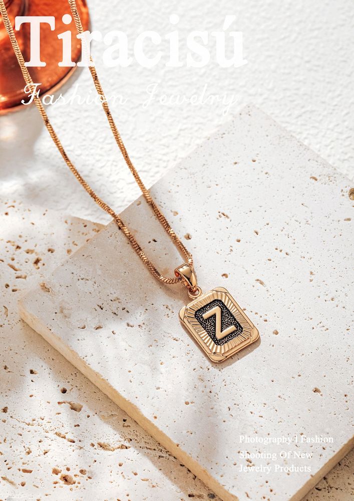 Bijoux - Collier Alphabets Élégants - TIRACISÚ