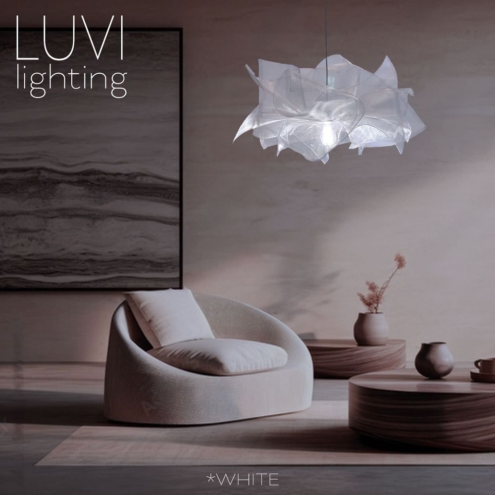 Decorative objects - BALERINA Tutu CHANDELIER - White - LUVI