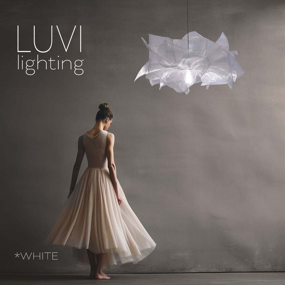 Decorative objects - BALERINA Tutu CHANDELIER - White - LUVI
