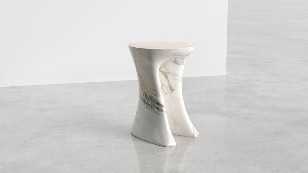 Night tables - OSSA Marble Bedside Table 35x31x45 cm - LIVINGSTONE