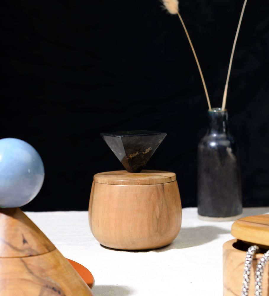 Poterie - Black Onyx round jewel box - DAR PROYECTOS