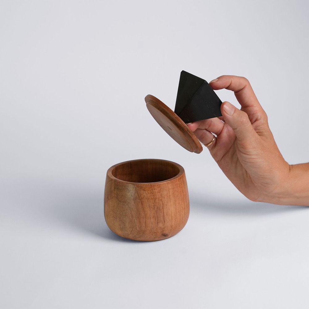 Poterie - Black Onyx round jewel box - DAR PROYECTOS