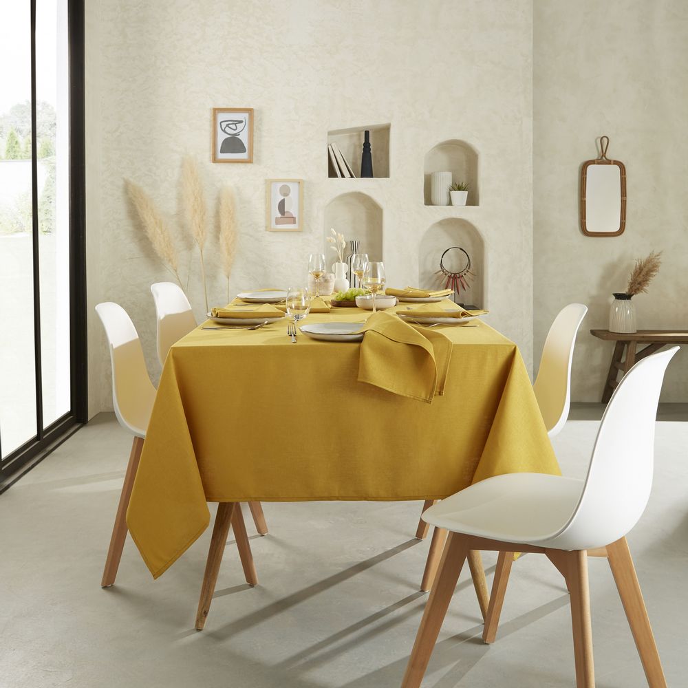 Table linen - La Lilloise Safran / Tablecloth and napkin - COUCKE