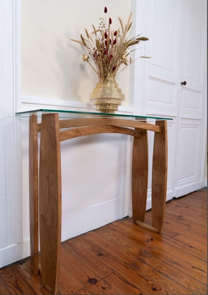 Console table - Solid wood entrance console — Adelaïde Collection - LA HUPPE