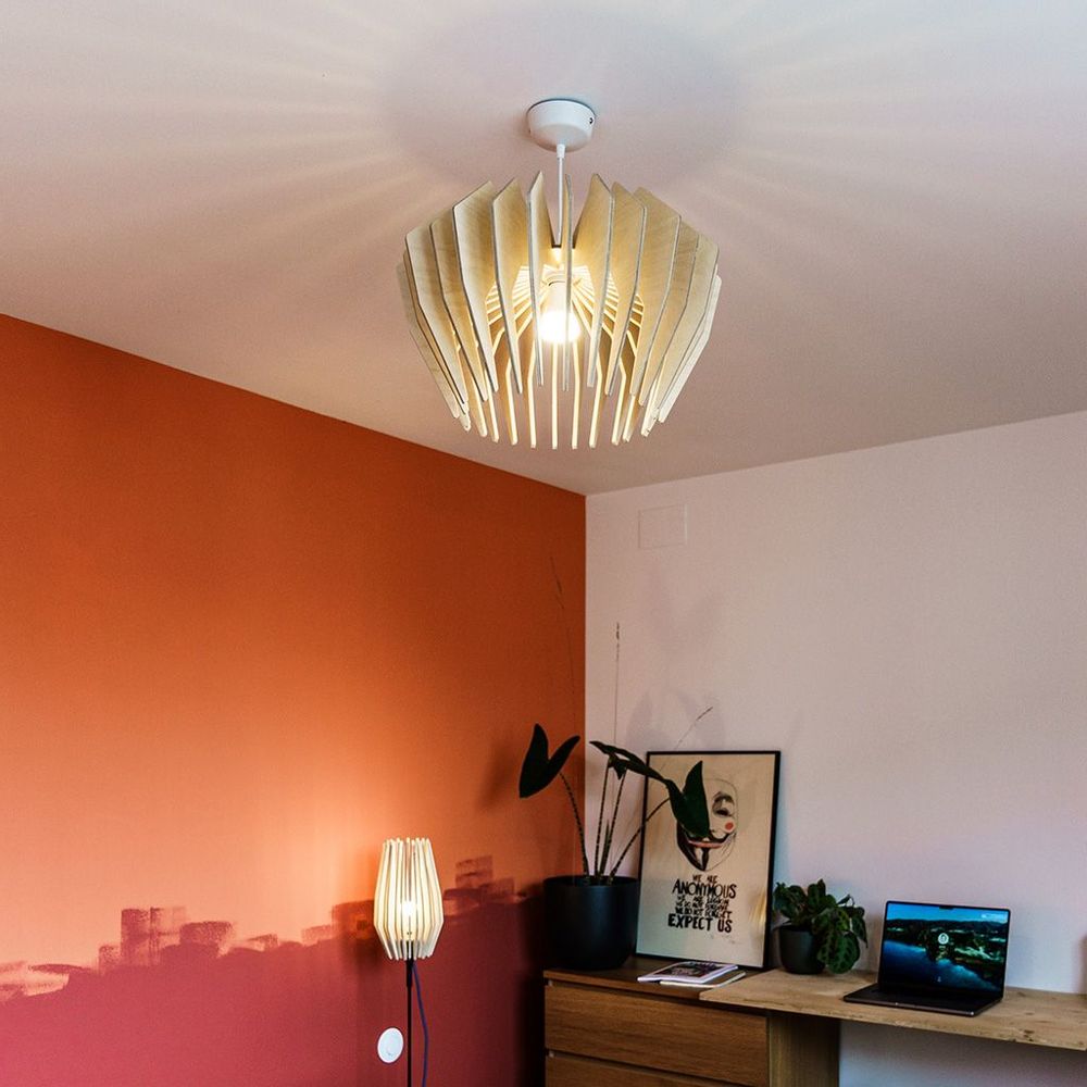 Decorative objects - lampe shade ECLOSION n°3 | natural birch - KARDUUS