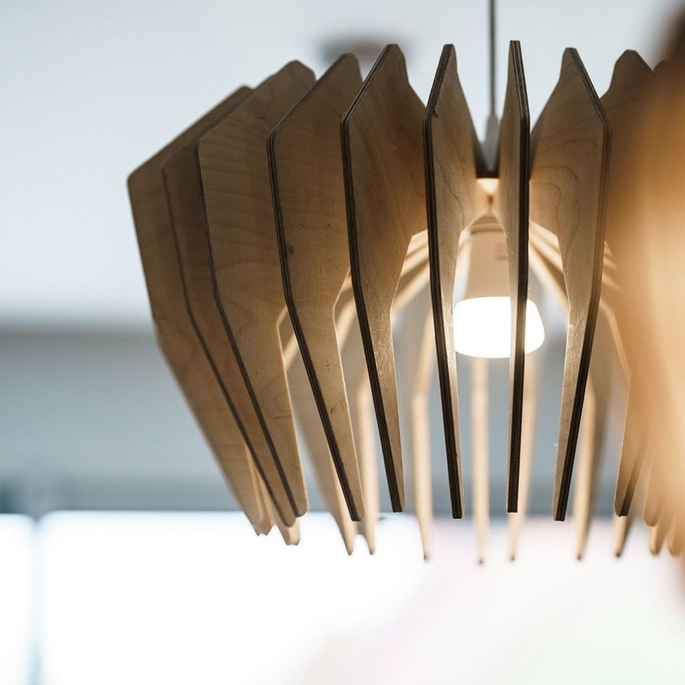 Decorative objects - lampe shade ECLOSION n°3 | natural birch - KARDUUS