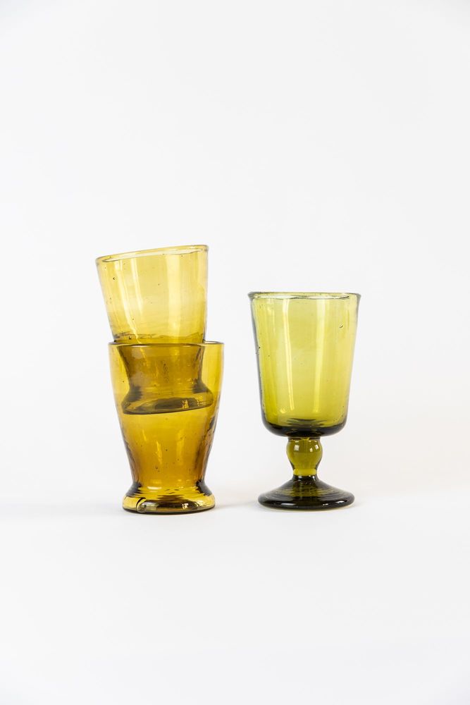 Kitchen utensils - Low glass based on blown glass - SALAHEDDIN FAIRTRADE
