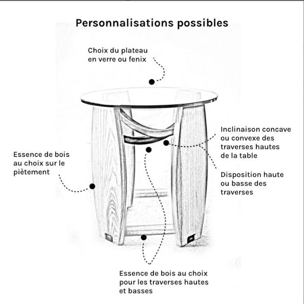 Autres tables  - Bout de canapé Adélaïde - LA HUPPE