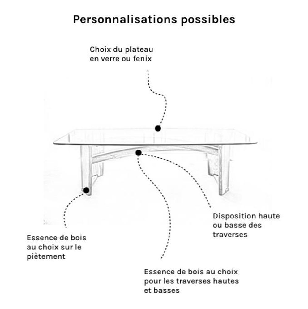 Tables basses - Table basse Adélaïde - LA HUPPE