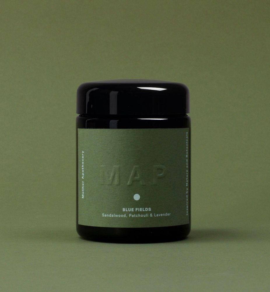 Cadeaux - Bougie d'aromathérapie bio apaisante - Blue Fields - MAP