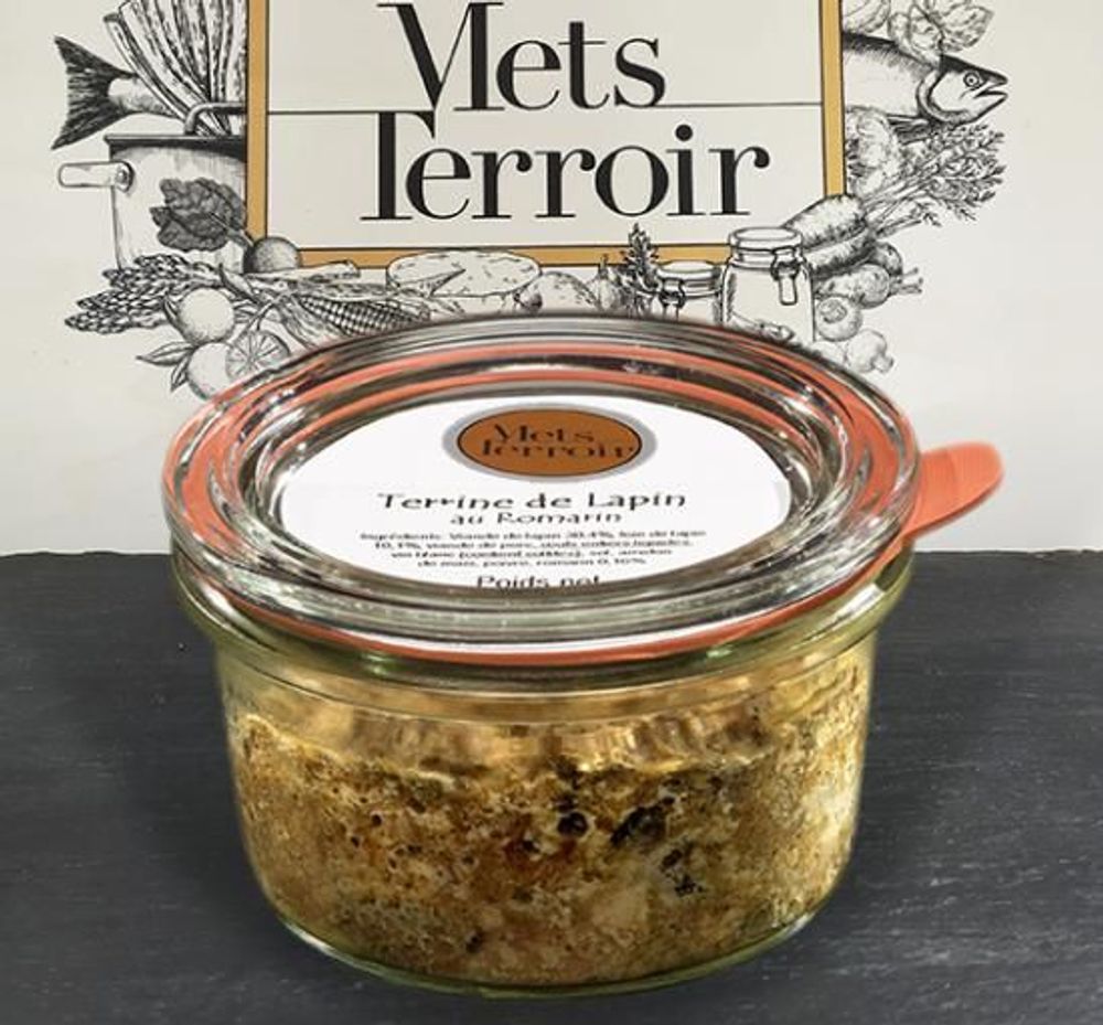 Épicerie fine - Terrine de Lapin au Romarin - 90g - METSTERROIR
