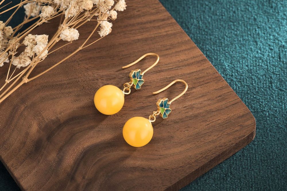 Bijoux - Boucles d'oreilles vintage en émail - TIRACISÚ