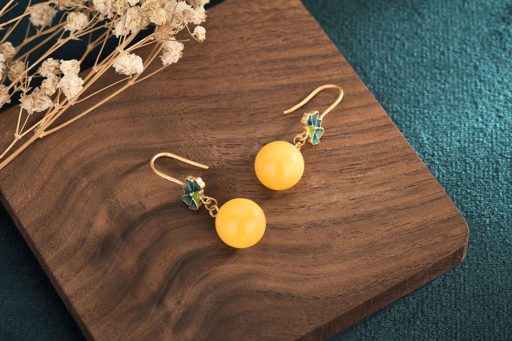 Bijoux - Boucles d'oreilles vintage en émail - TIRACISÚ