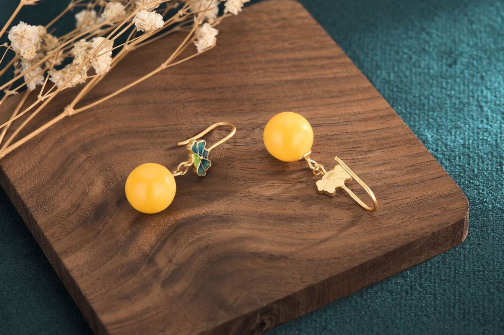 Bijoux - Boucles d'oreilles vintage en émail - TIRACISÚ