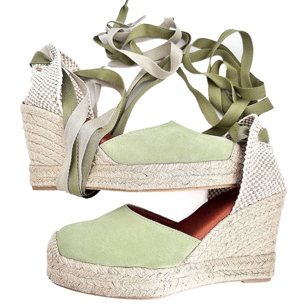 Chaussures - SOLDES -Espadrilles compensées en daim - ATELIER COSTÀ