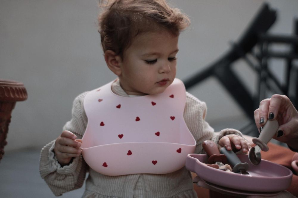 Kitchen utensils - Printed baby silicone bib - SOINA