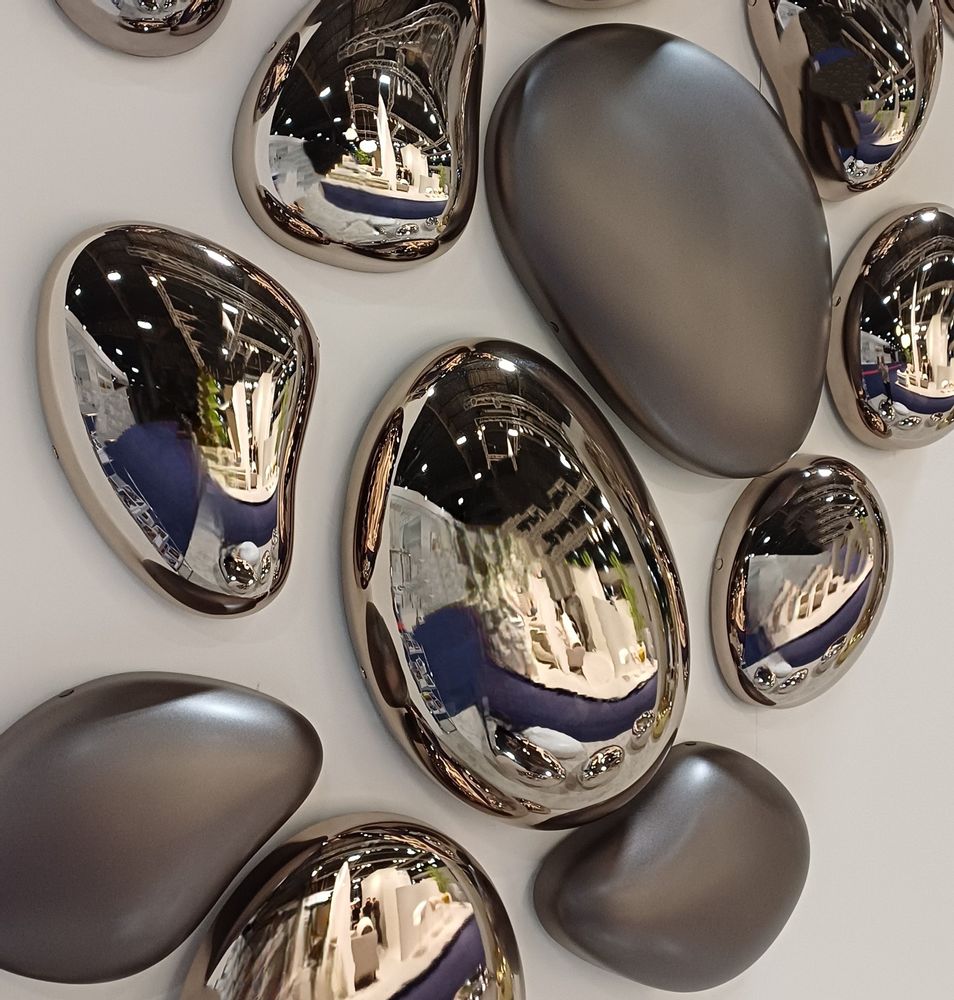 Design objects - DROPS wall decoration - FUORILUOGO CHROME DESIGN