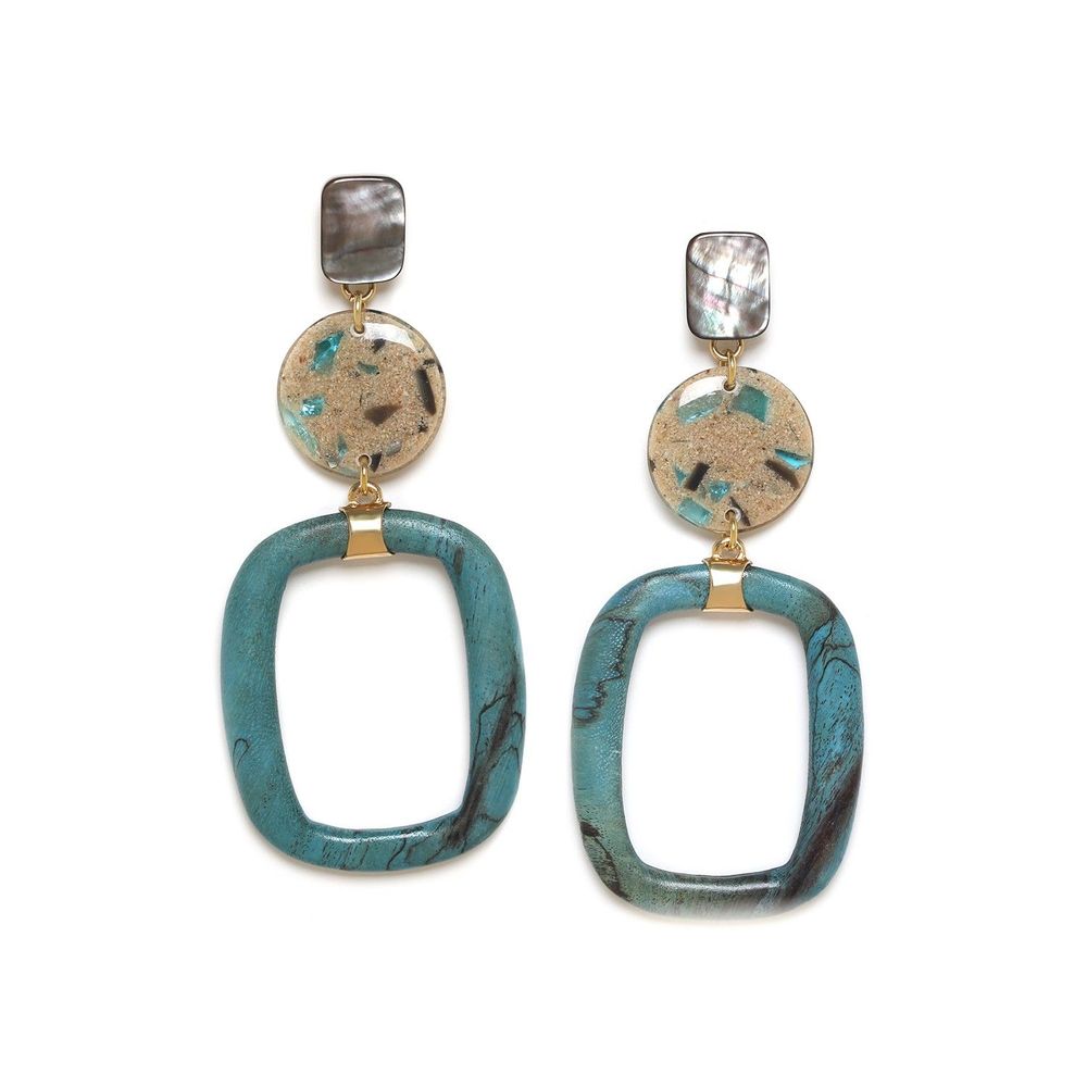 Bijoux - SOLENZARA boucles d'oreilles poussoir grand modèle - NATURE BIJOUX