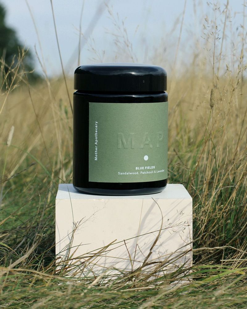 Cadeaux - Bougie d'aromathérapie bio apaisante - Blue Fields - MAP