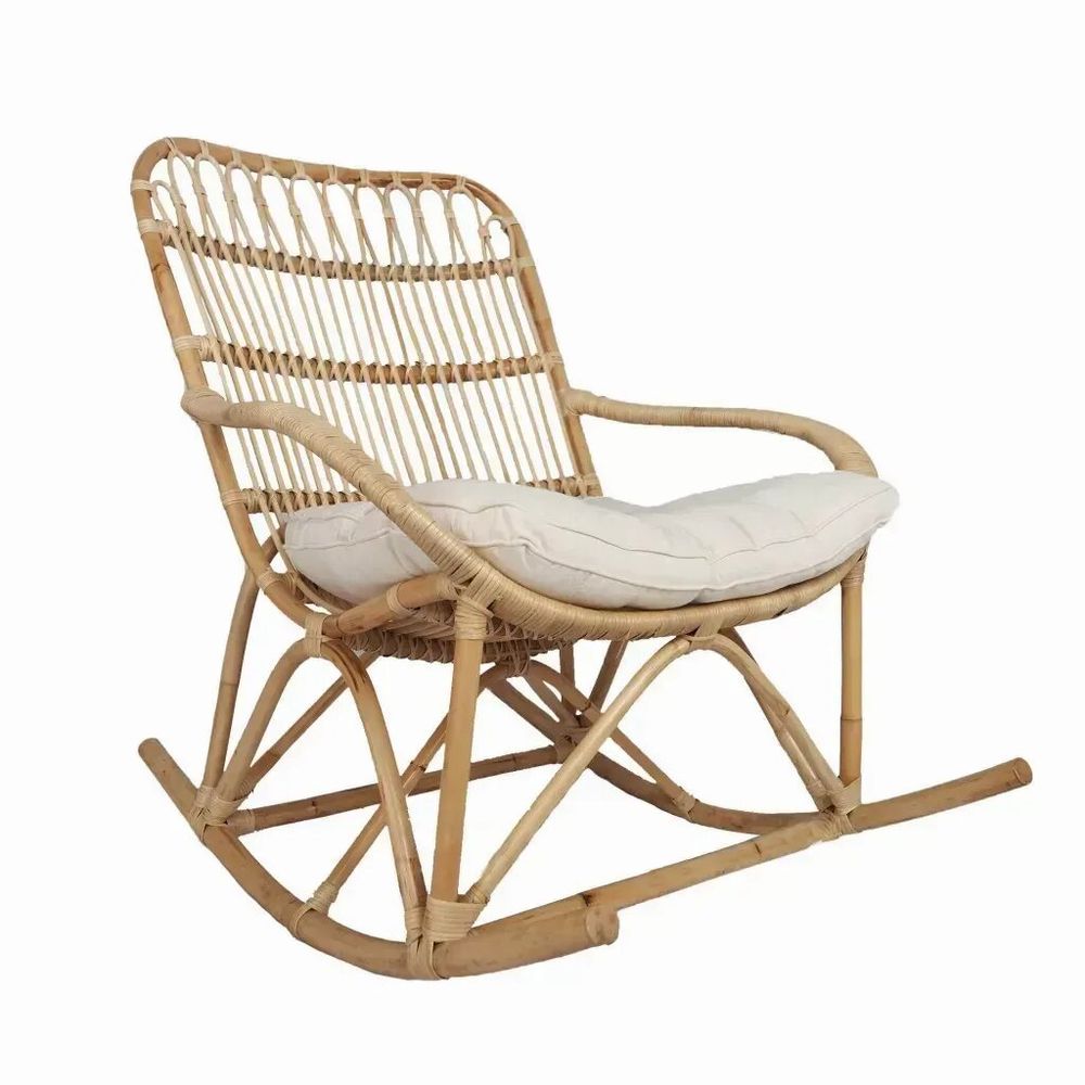 Chairs - Natural rattan rocking chair - YASPER - HYDILE