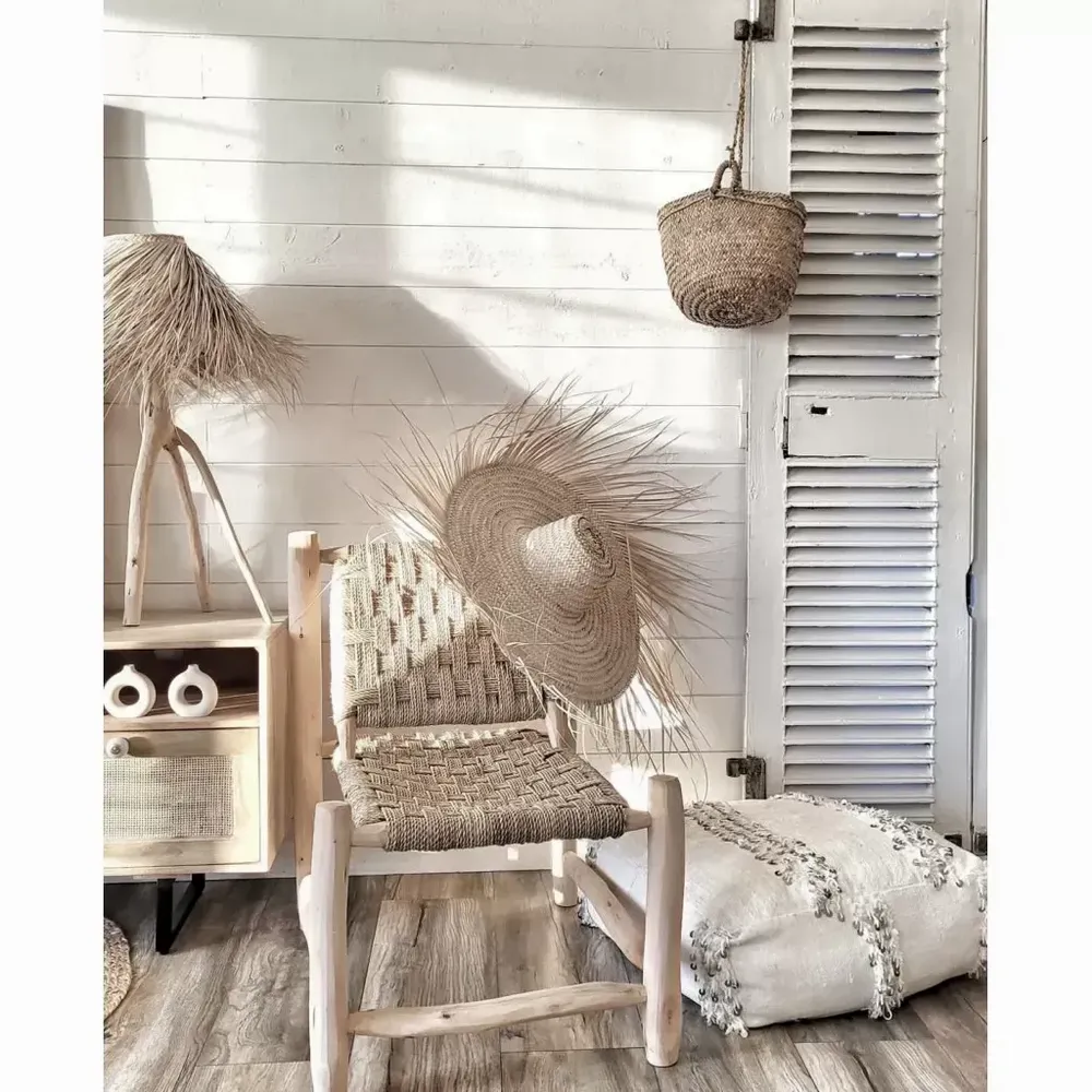 Fauteuils - Fauteuil tressé en corde et bois - LODJO - HYDILE